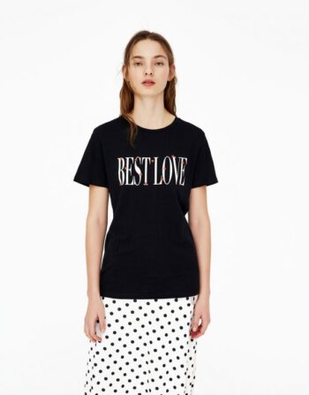 Black T-shirt short sleeves